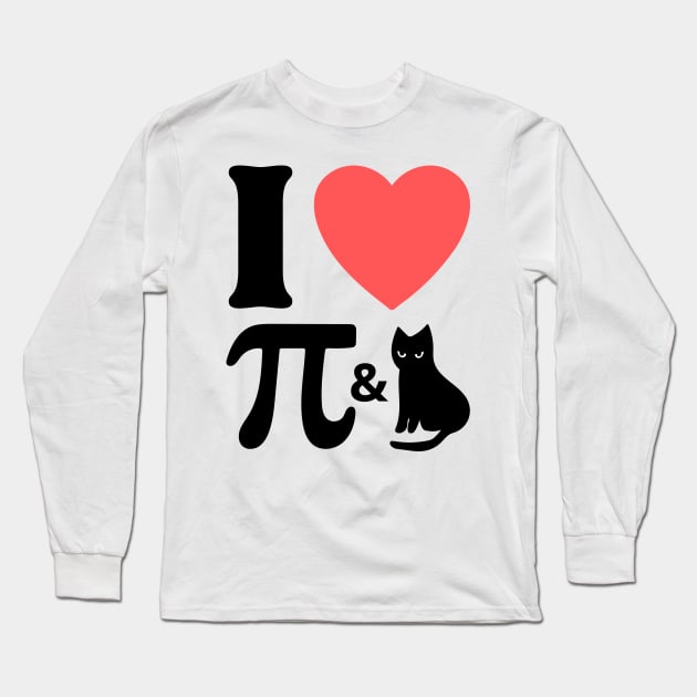 I love math and cats. Math and cats lovers funny Long Sleeve T-Shirt by TRACHLUIM